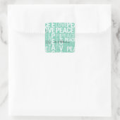 Mint Love Peace Gift Label (Tas)