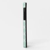 Mint Marokkaanse Tegelrooster Gepersonaliseerd Case-Mate iPhone Case (Achterkant/links)