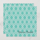 Mint Marokkaanse verjaardag Kaart (Voorkant / Achterkant)