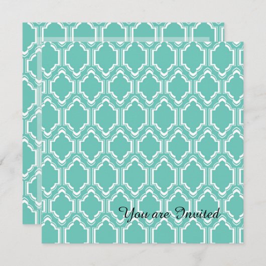 Mint Marokkaanse verjaardag Kaart (Voorkant / Achterkant)