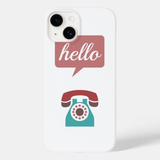 Mint Marsala Retro Hallo Case-Mate iPhone Case (Achterkant)
