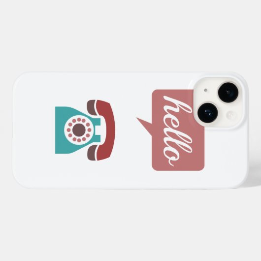 Mint Marsala Retro Hallo Case-Mate iPhone Case (Achterkant (horizontaal))