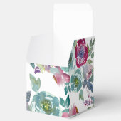 Mint & Mauve bloemige waterverf Bedankdoosjes (Geopend)