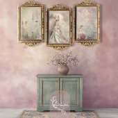 Mint Mauve Romance, Embossed Effect Damask Tissuepapier