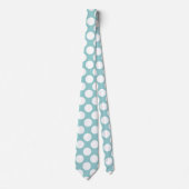 Mint met White Polka Dots Retro Stropdas (Voorkant)