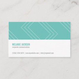 Mint minimalist modern simple feminine chic card visitekaartje
