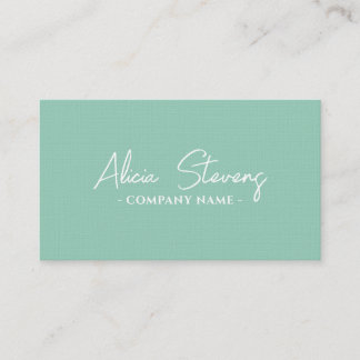 Mint minimalistisch elegant modern visitekaartje