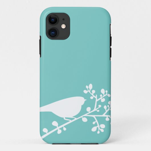 Mint Mod Birds en Berries {kies uw kleur} Case-Mate iPhone Case (Achterkant)