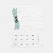 Mint Modern bekijk me groeien mijlpaal foto prop Fleece Deken (Voorkant)