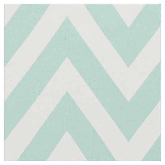 Mint Modern Chevron groot formaat Stof (Close Up)