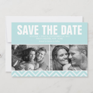 Mint Modern Wedding sparen de Datum Save The Date