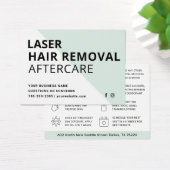 Mint Moderne Laser Haar Nazorg Gids Visitekaartje (Bureau)