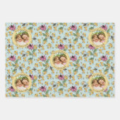 Mint Moederdag Aangepaste Kinder foto Royal Queen Inpakpapier Vel (Voorkant)