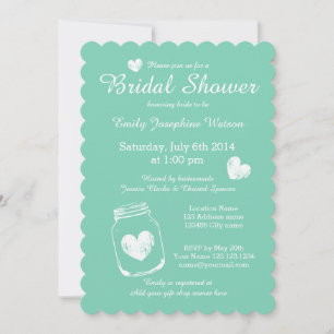 Mint moerasjar bridal douches kaart