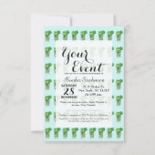 Mint Mojito in Summer Waterverf Cocktail Kaart (Voorkant)