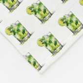 Mint Mojito met Limoen Fleece Deken (Hoek)