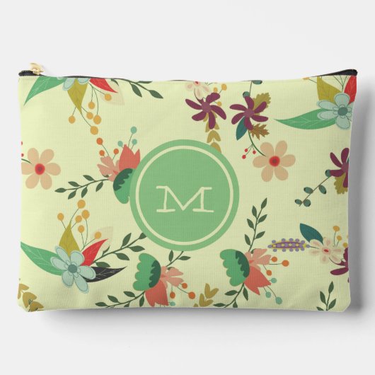  Mint Monogram Floral Etui (Voorkant)
