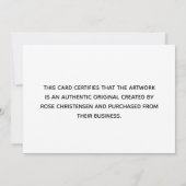 Mint Monogram Groter Certificaat van Authenticitei (Achterkant)