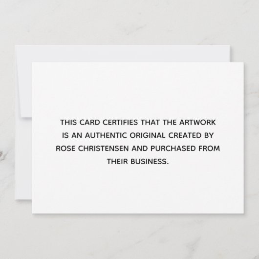 Mint Monogram Groter Certificaat van Authenticitei (Achterkant)