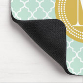 Mint Moroccan Tiles Lattice Persoonlijk Muismat (Hoek)