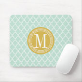 Mint Moroccan Tiles Lattice Persoonlijk Muismat (Met muis)