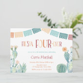 Mint Mustard Fiesta, vierenveertigste verjaardag v Kaart (Staand voorkant)