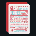 Mint n Spice Typographic Holiday Party Invitation Kaart<br><div class="desc">Bekijk alle overige overeenkomende stukken in dit collectie. Schrijf me in hello@mistyqe.com voor citaten op andere passende stukken of aanpassingsverzoeken.</div>