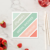 Mint naar Coral Vrijgezellenfeest servetten (Insitu)