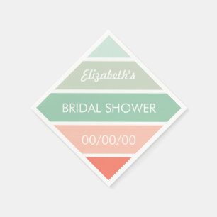 Mint naar Coral Vrijgezellenfeest servetten