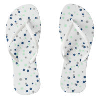 Mint & Navy Confetti Stippen Patroon