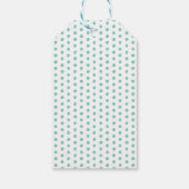 Mint & Navy | Moderne cadeautag voor babyshower Cadeaulabel (Achterkant)