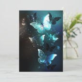 Mint Night Butterflies Aankondiging (Staand voorkant)