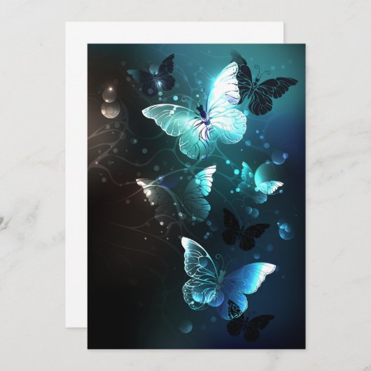 Mint Night Butterflies Aankondiging (Voorkant / Achterkant)