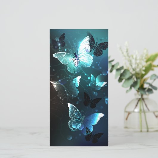 Mint Night Butterflies Aankondiging (Staand voorkant)