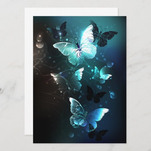 Mint Night Butterflies Aankondiging (Voorkant / Achterkant)