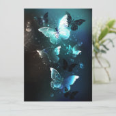 Mint Night Butterflies Aankondiging (Staand voorkant)