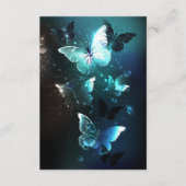 Mint Night Butterflies Advieskaart (Voorkant)