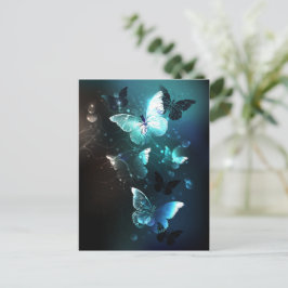 Mint Night Butterflies Advieskaart