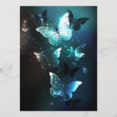 Mint Night Butterflies Advieskaart (Voorkant)