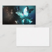 Mint Night Butterflies Advieskaart (Voorkant / Achterkant)