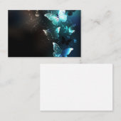 Mint Night Butterflies Afsprakenkaartje (Voorkant / Achterkant)