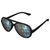 Mint Night Butterflies Aviator Zonnebril (Gekanteld)
