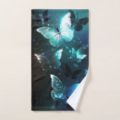 Mint Night Butterflies Bad Handdoek (Handdoek)