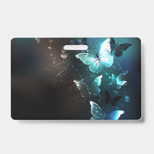 Mint Night Butterflies Badge (Voorzijde)
