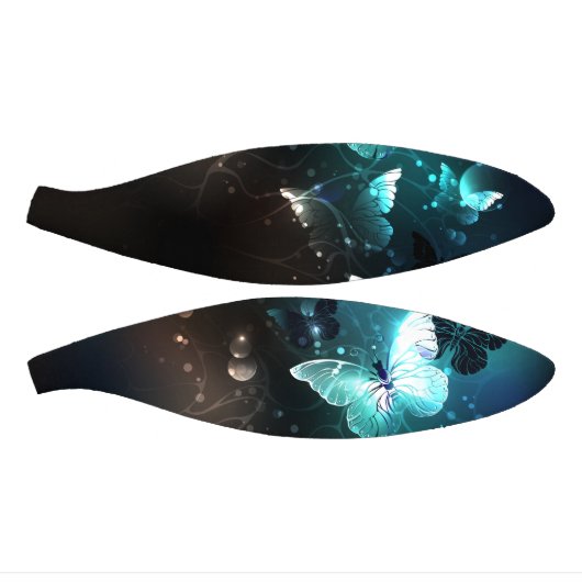 Mint Night Butterflies Basketbal (Panelen)