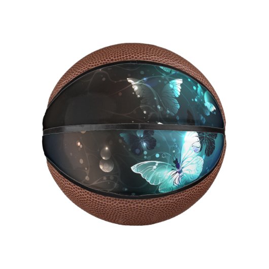 Mint Night Butterflies Basketbal (Voorkant)