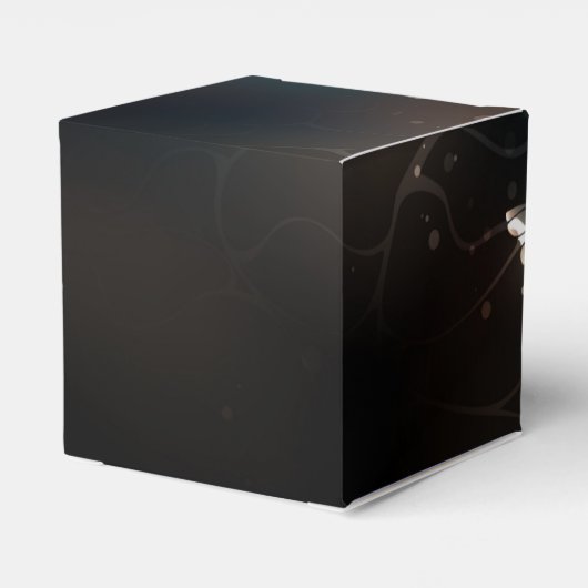 Mint Night Butterflies Bedankdoosjes (Achterkant)