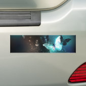 Mint Night Butterflies Bumpersticker (Op auto)