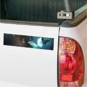 Mint Night Butterflies Bumpersticker (Op Truck)