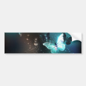 Mint Night Butterflies Bumpersticker (Voorkant)